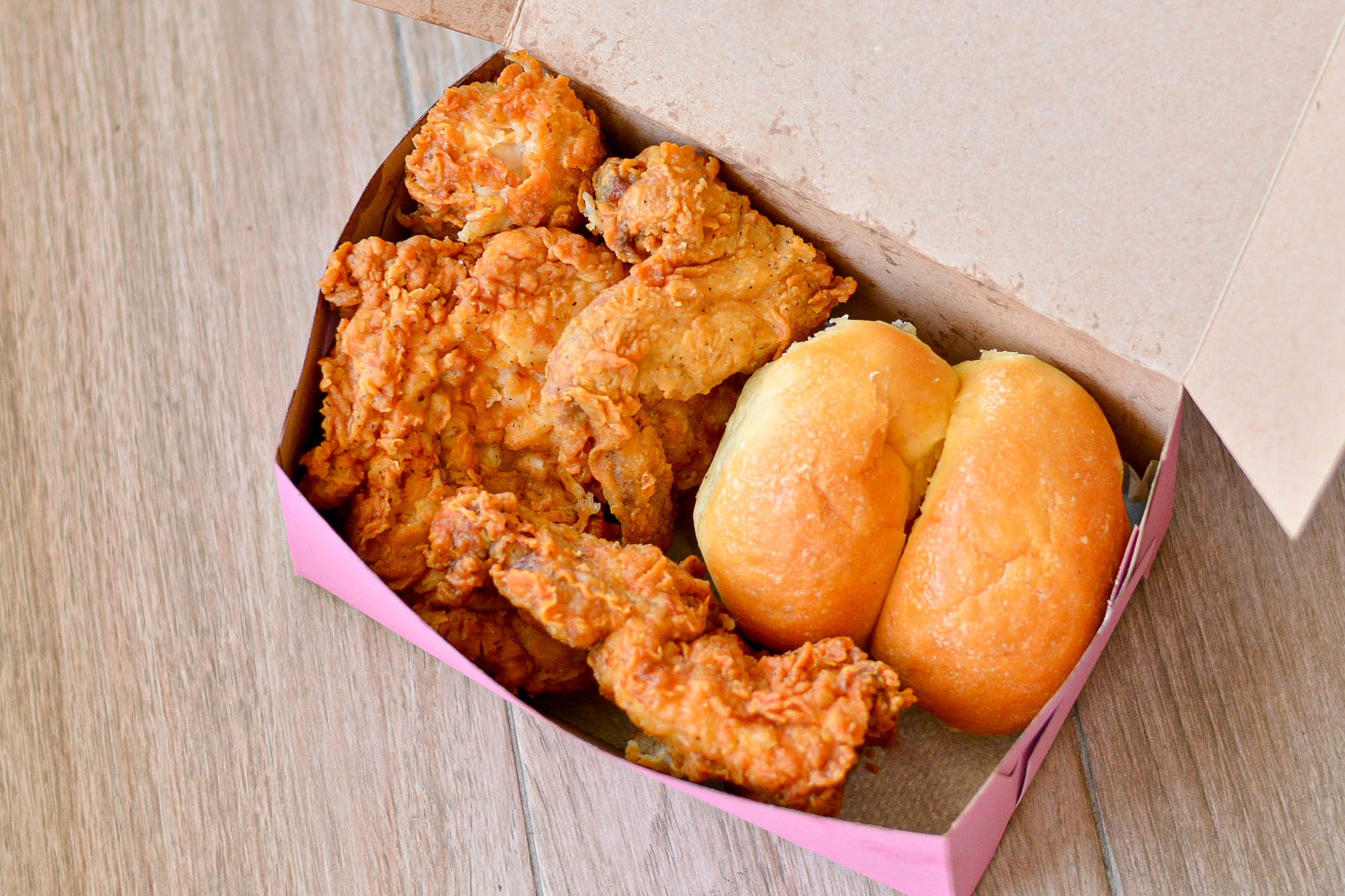 3 Piece Chicken & Roll.